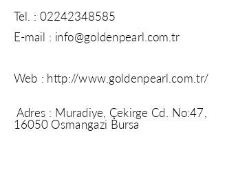 Golden Pearl Hotel iletiim bilgileri